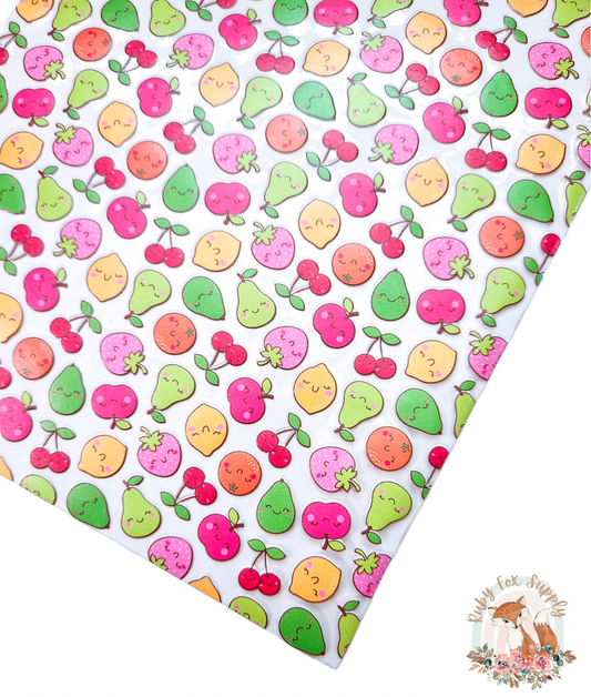 Smiling Fruit Printed Jelly sheet