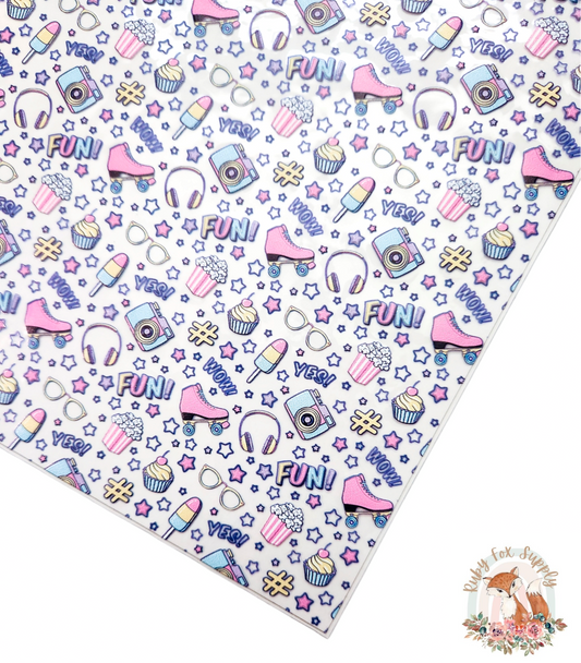 90's Icons Printed Jelly sheet