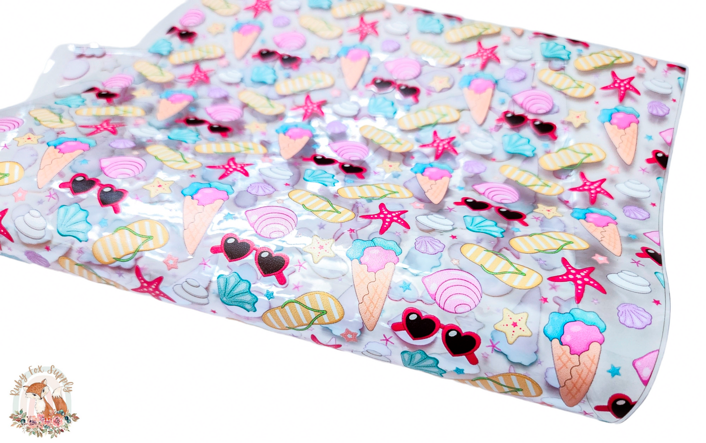 Beach Icons Printed Jelly sheet