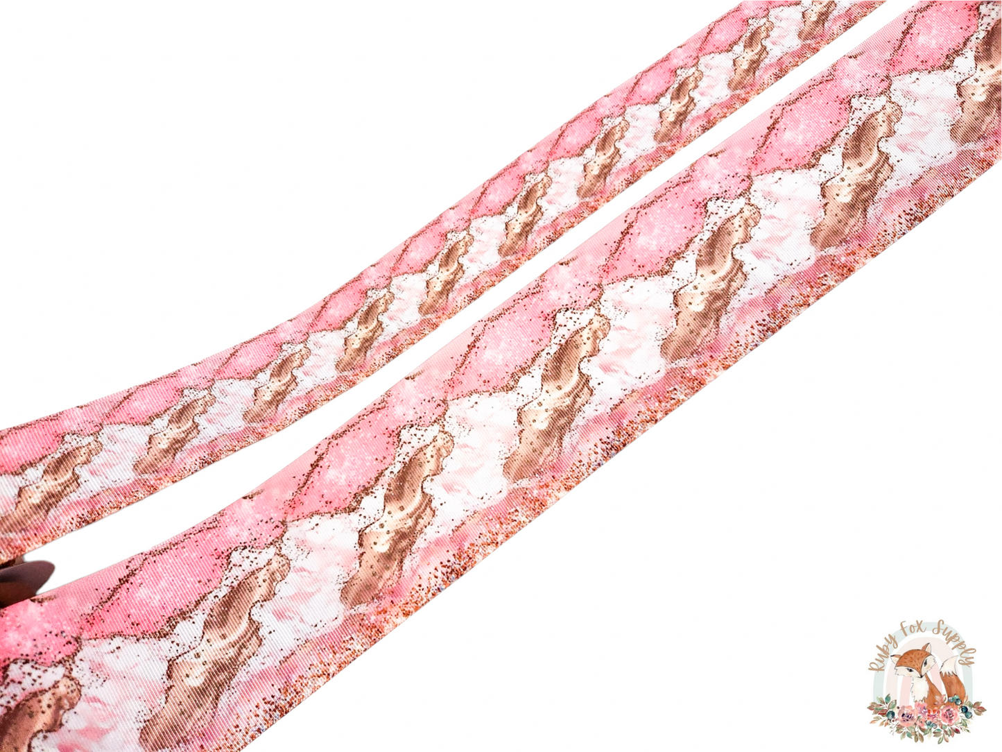 Pink Marble 3"/1.5" Ribbon