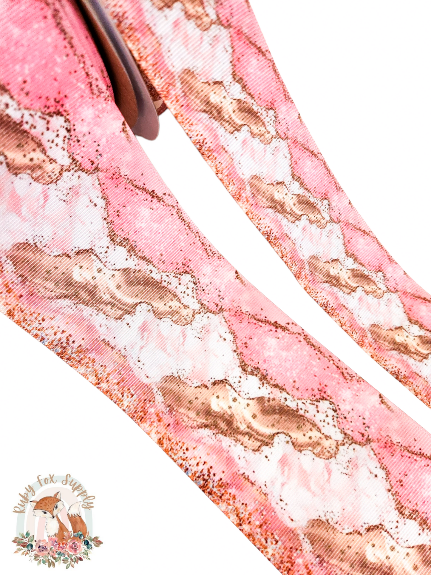 Pink Marble 3"/1.5" Ribbon