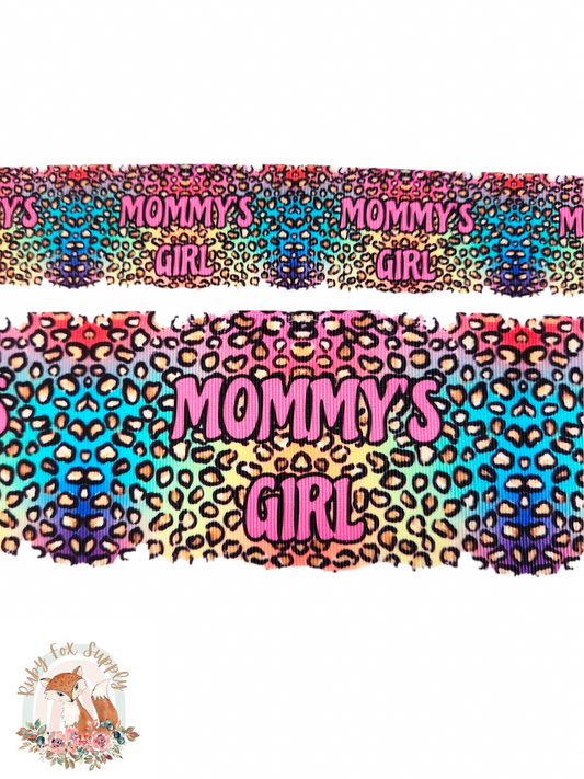 Cheetah Mommy's Girl 3"/1.5" Ribbon