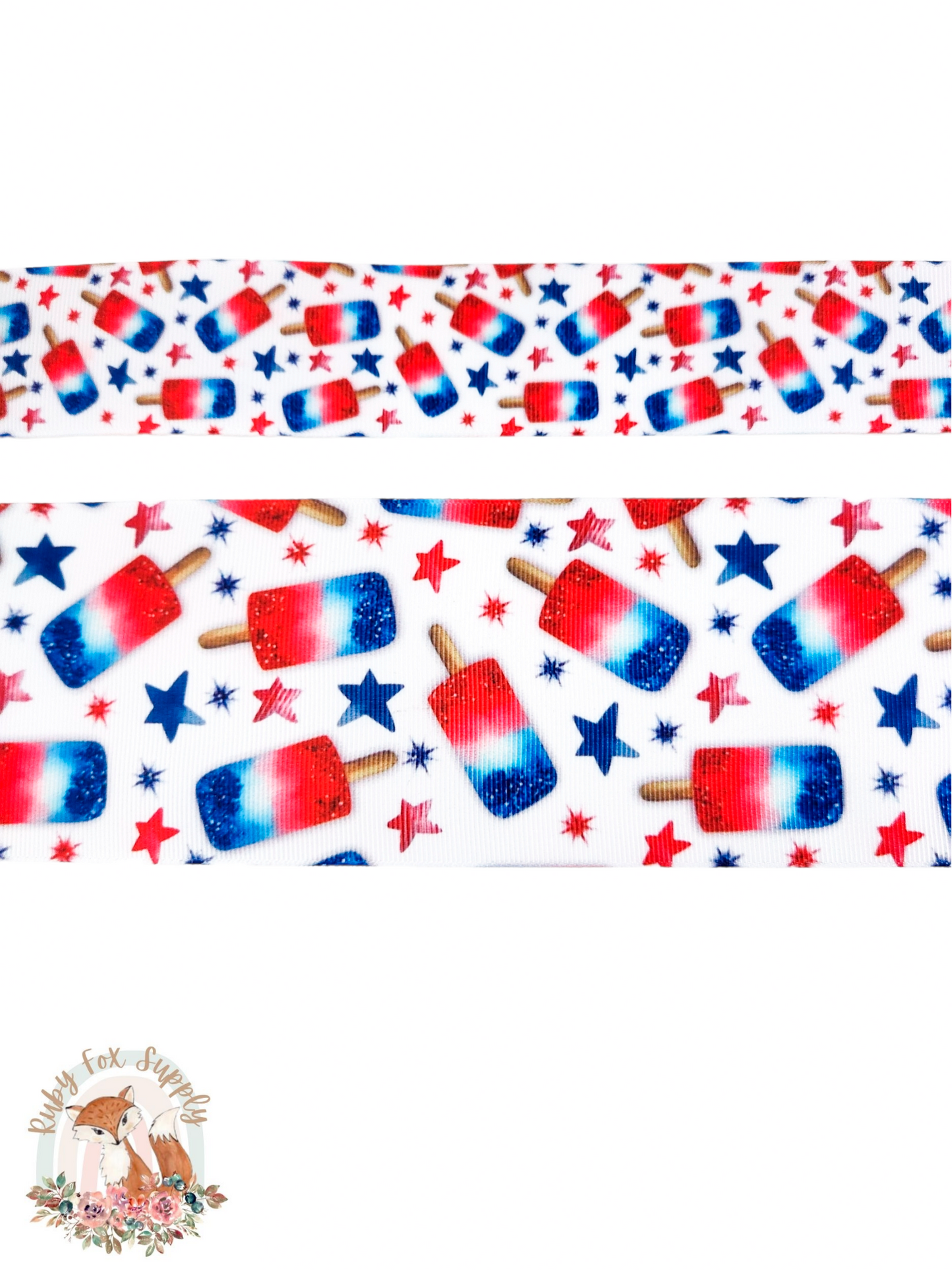 Patriotic Popsicle 3"/1.5" Ribbon