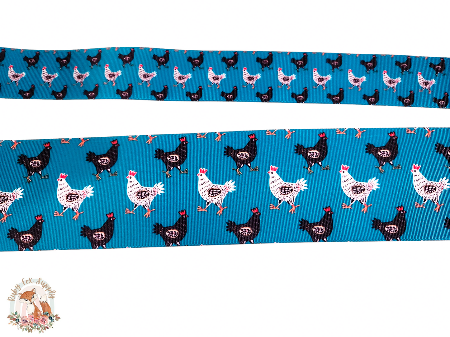 BW Chickens 3"/1.5" Ribbon