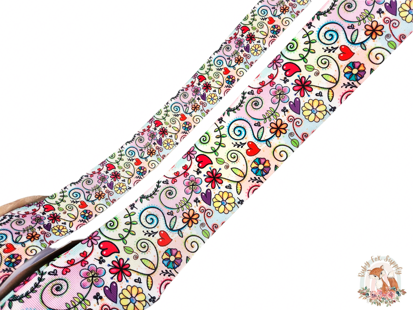 Fun Floral 3"/1.5" Ribbon