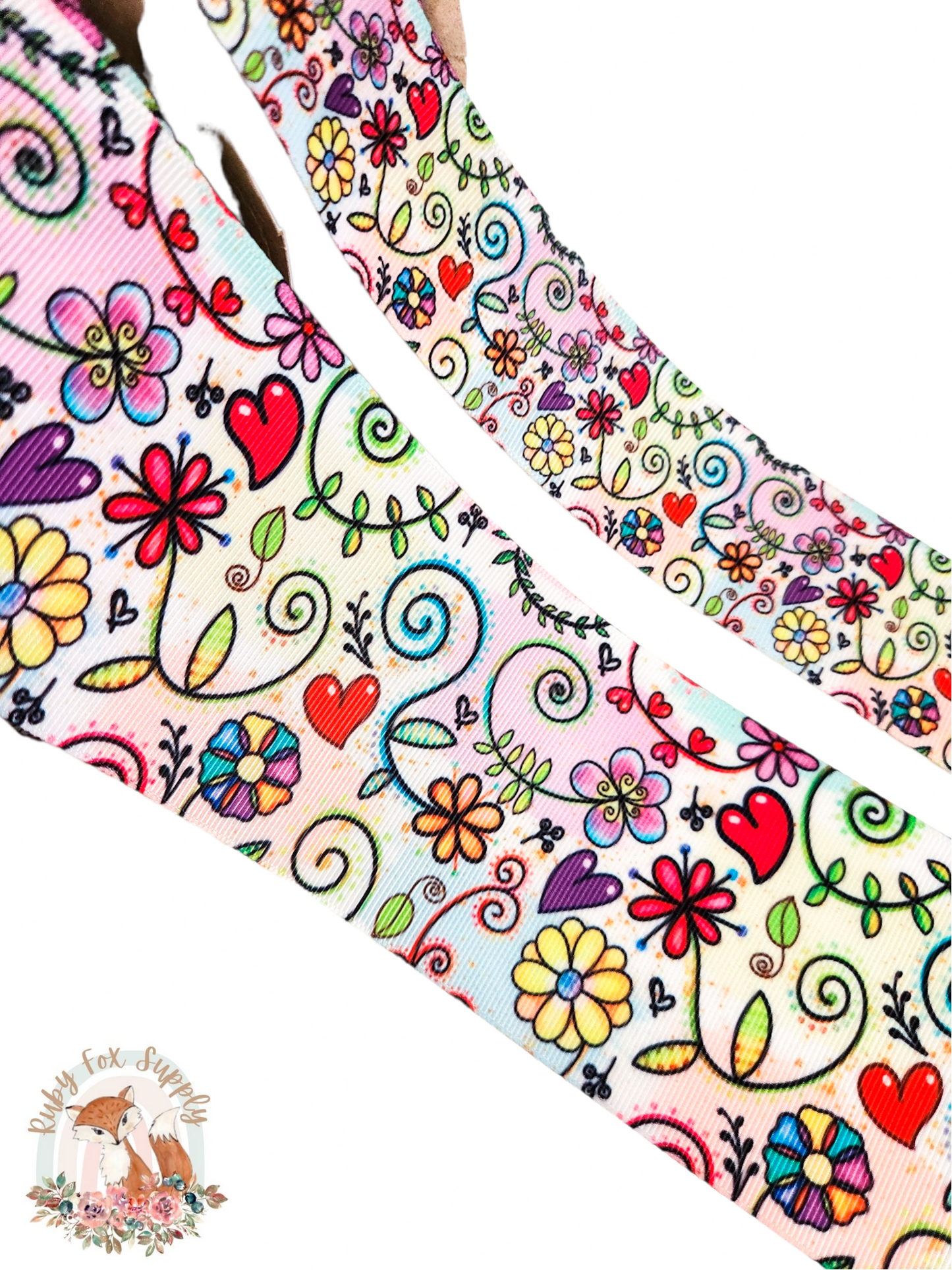 Fun Floral 3"/1.5" Ribbon