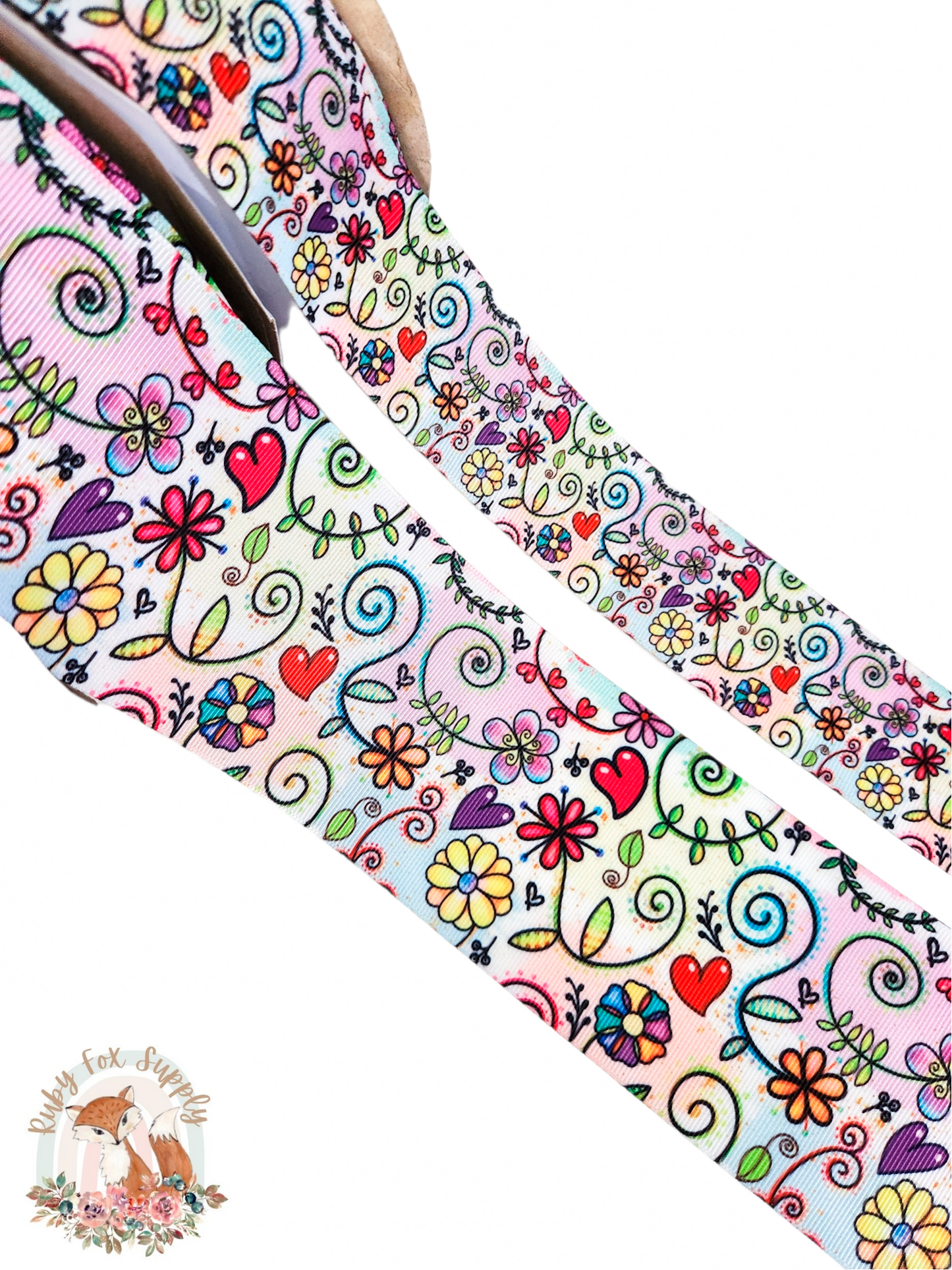 Fun Floral 3"/1.5" Ribbon