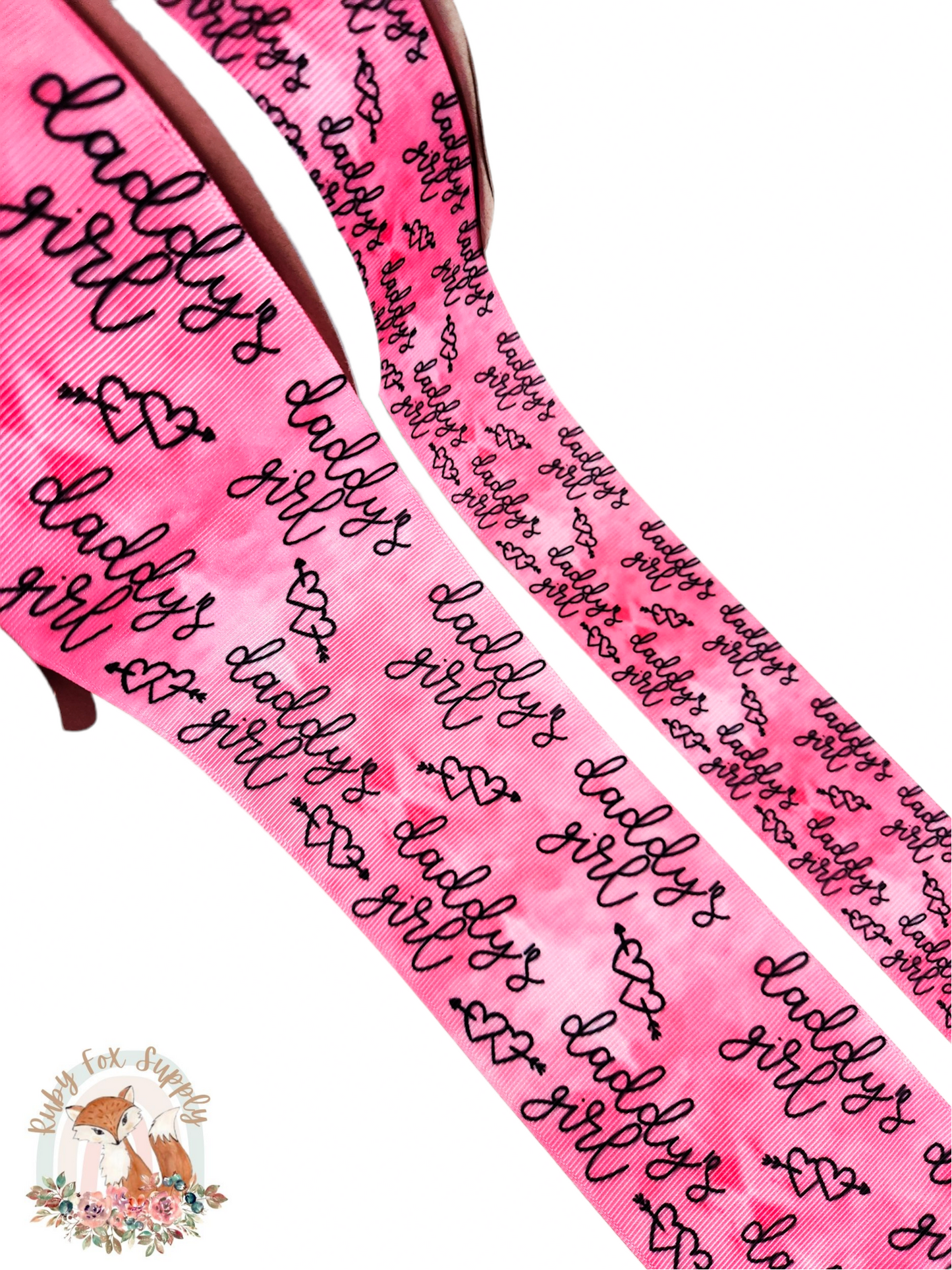 Pink Daddy's Girl 3"/1.5" Ribbon