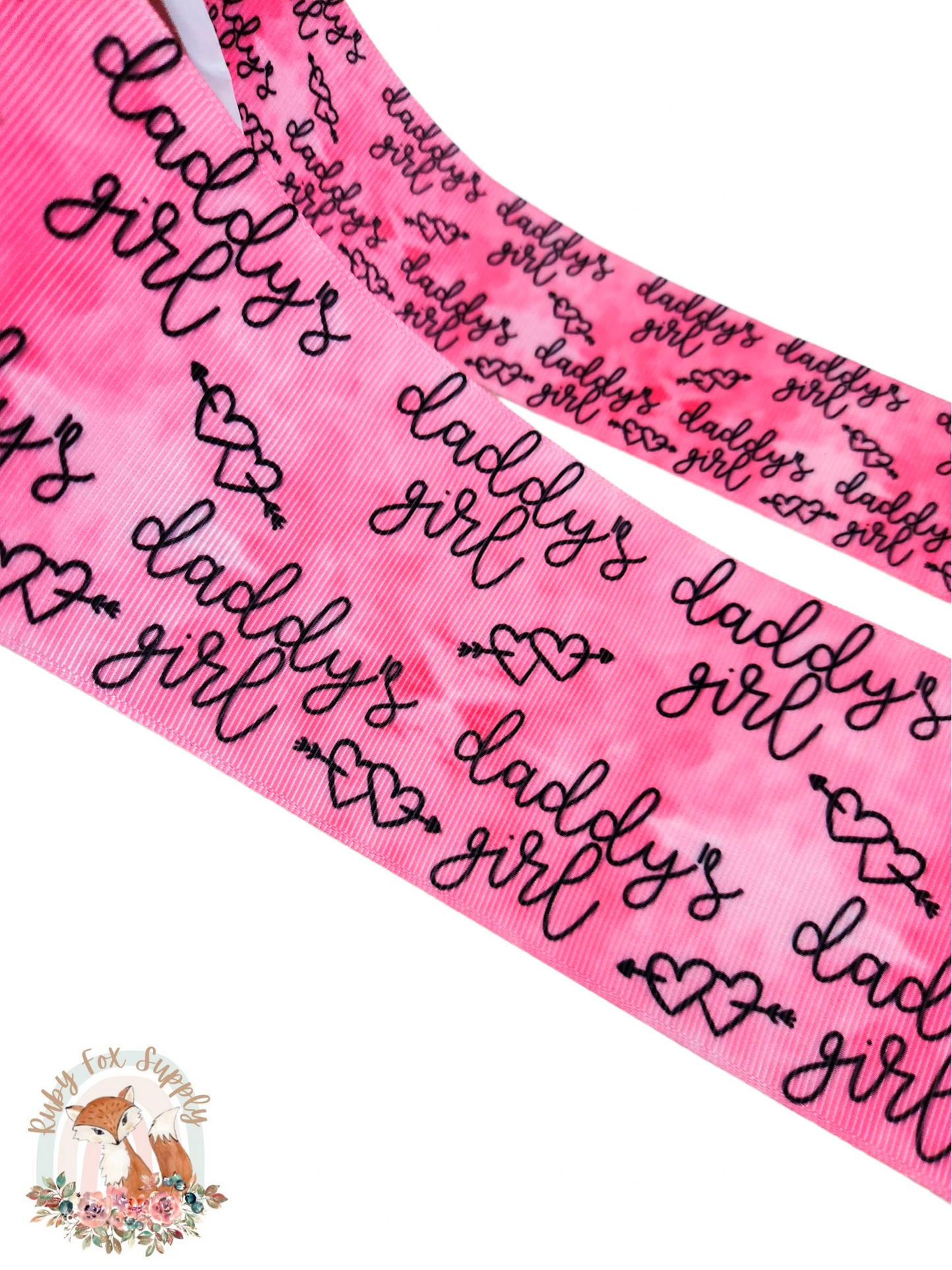 Pink Daddy's Girl 3"/1.5" Ribbon