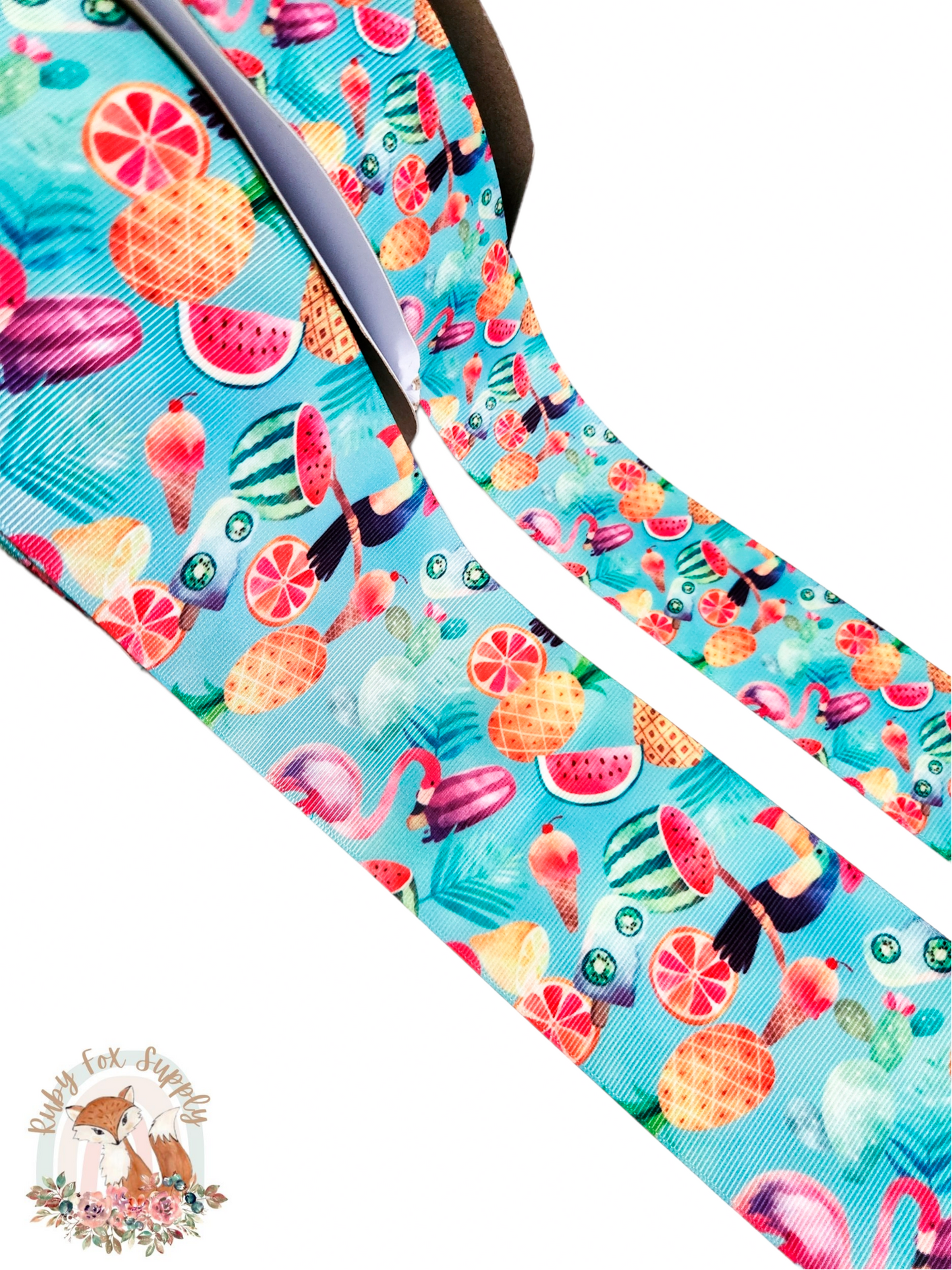 Tropical Icons 3"/1.5" Ribbon
