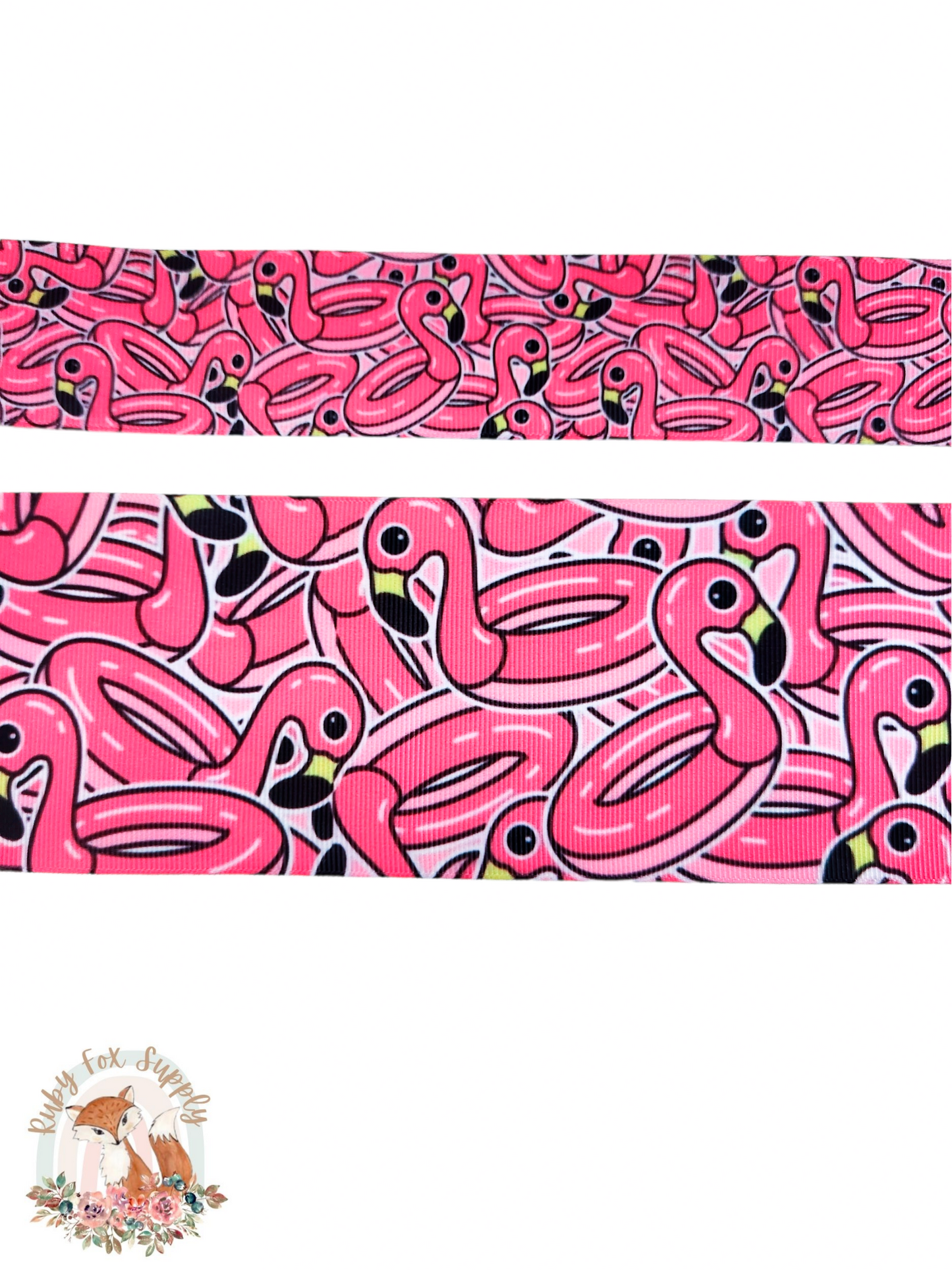 Flamingo Float 3"/1.5" Ribbon