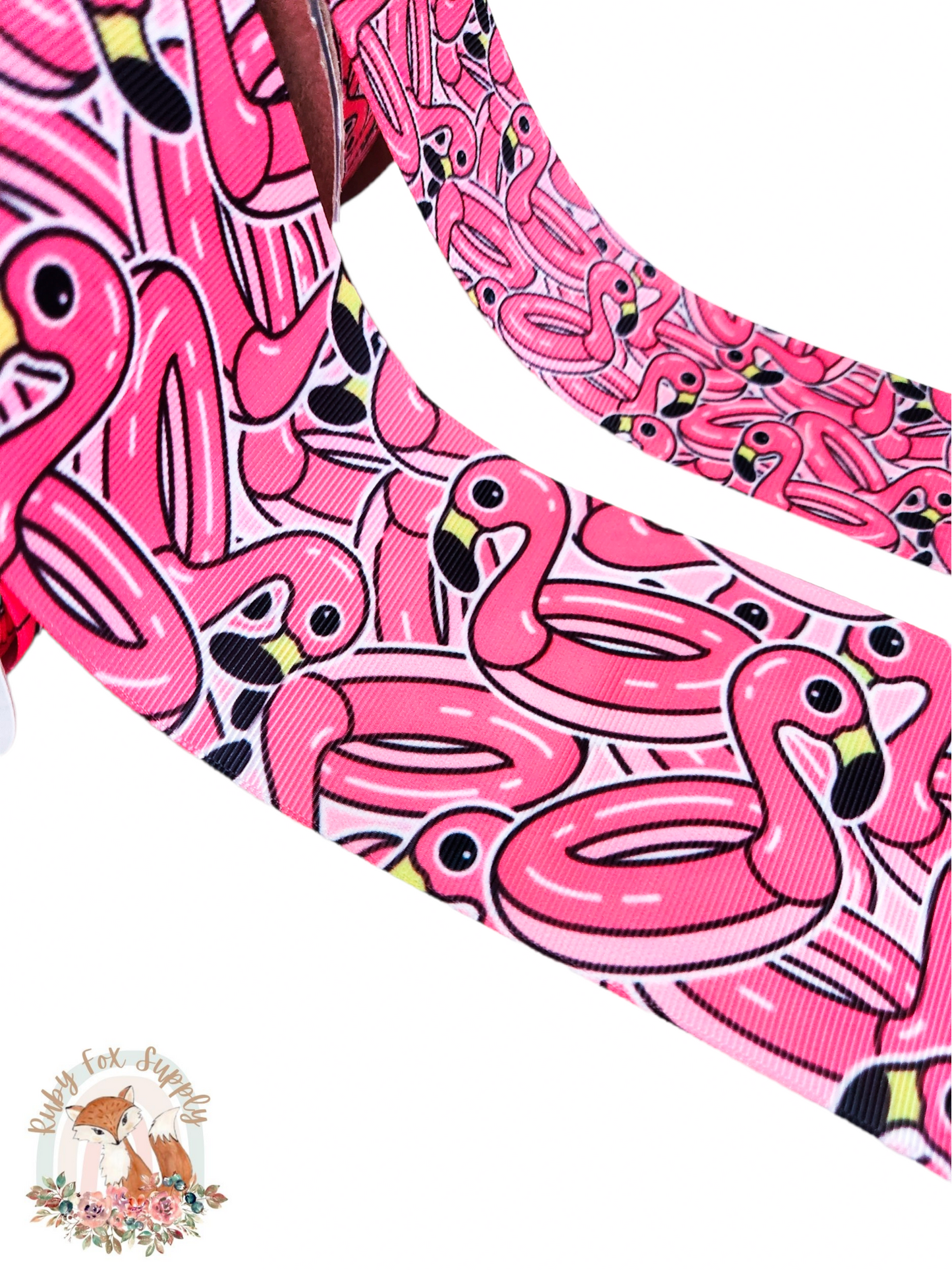 Flamingo Float 3"/1.5" Ribbon
