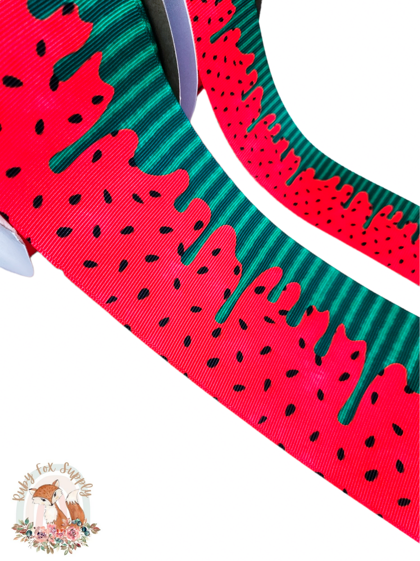 Watermelon Drip 3"/1.5" Ribbon