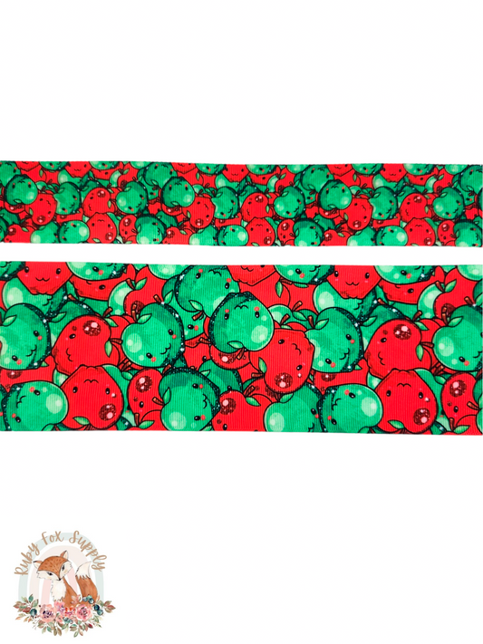 Smiling Apples 3"/1.5" Ribbon