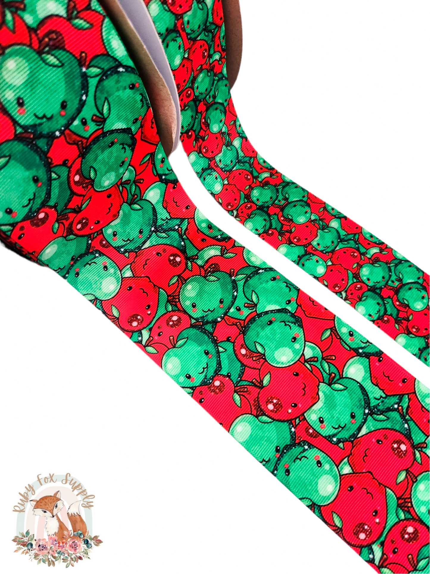 Smiling Apples 3"/1.5" Ribbon