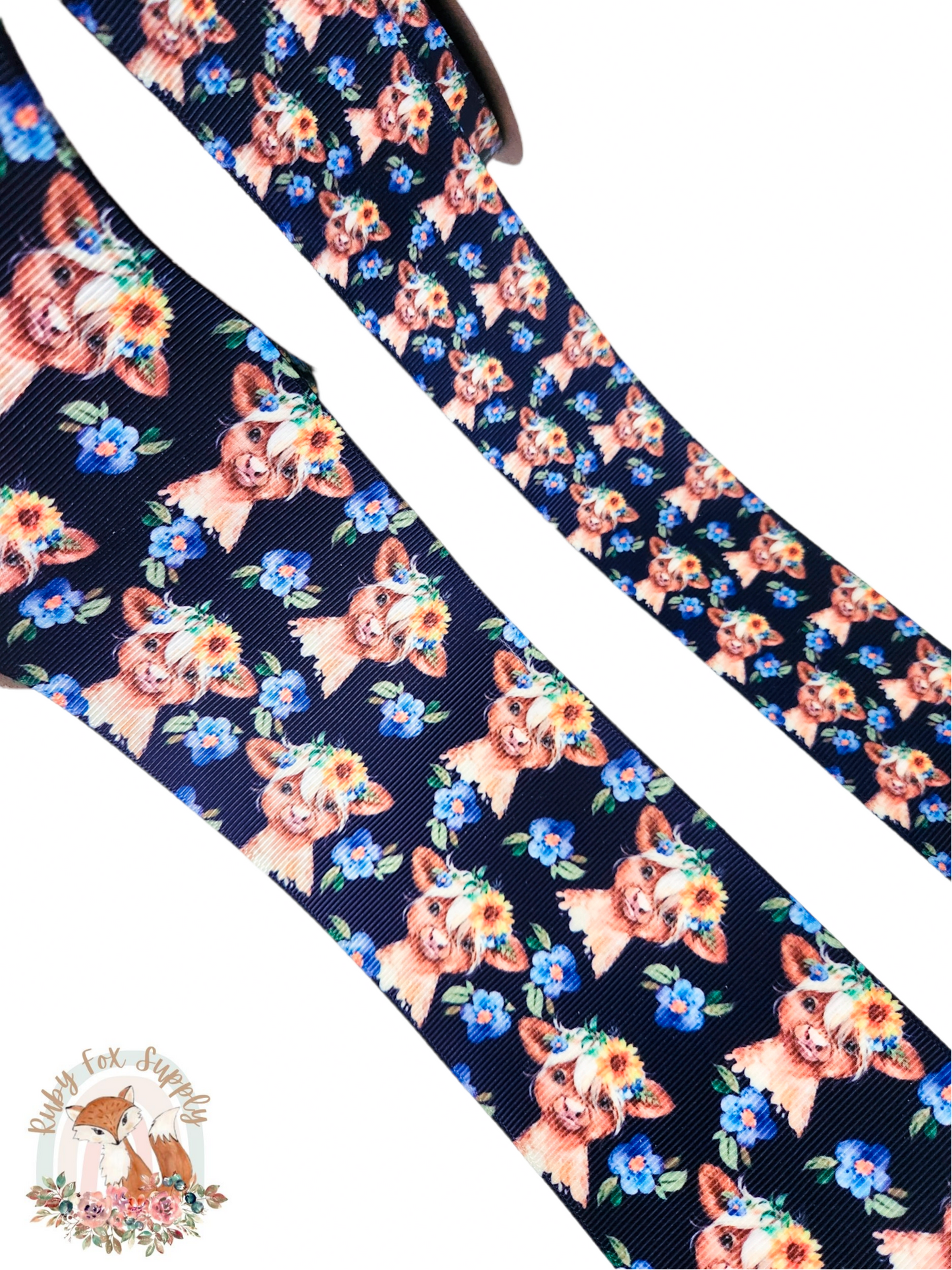 Baby Cow 3"/1.5" Ribbon