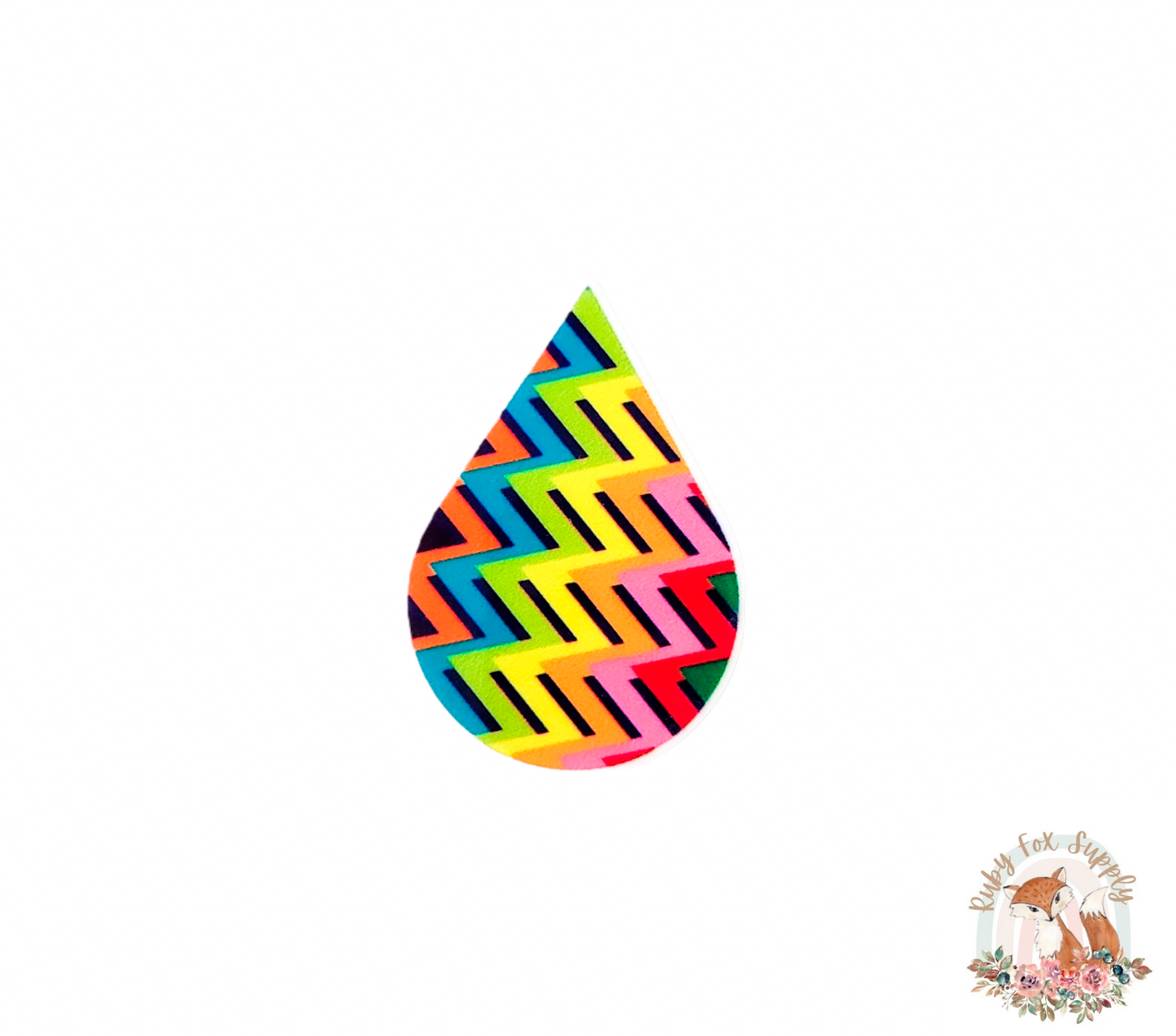 Colorful Zigzag Resin Earrings