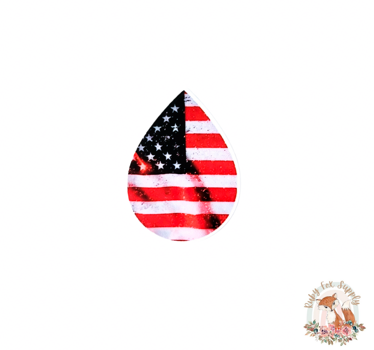 Flag Resin Earrings