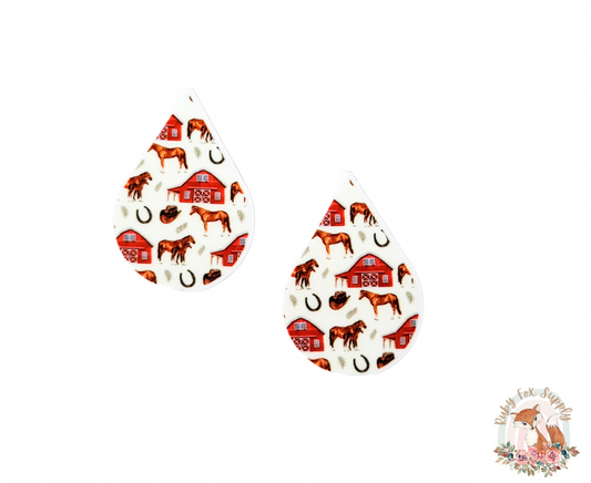 Farm Resin Earrings