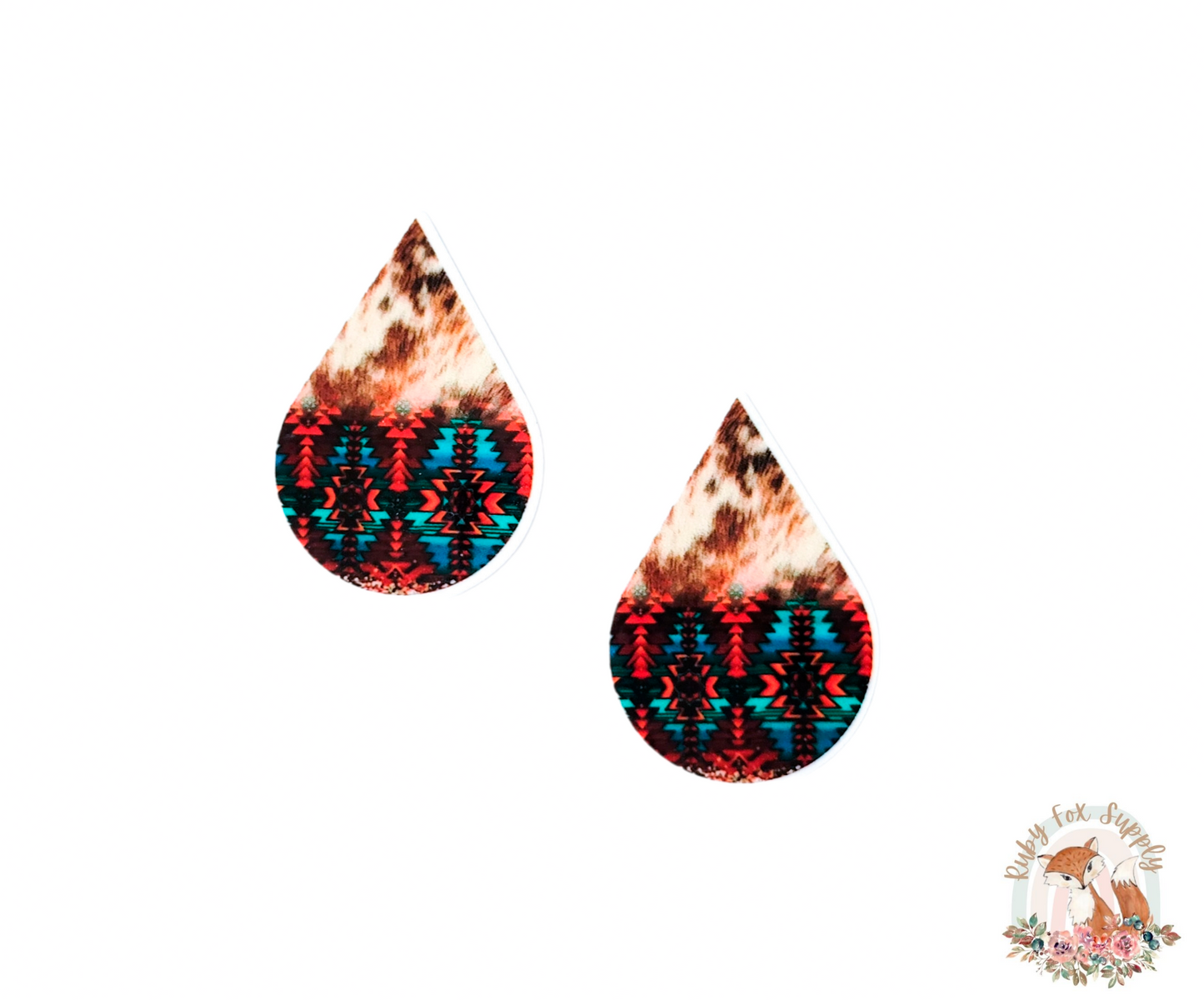 Western Fur Pattern Resin Earrings