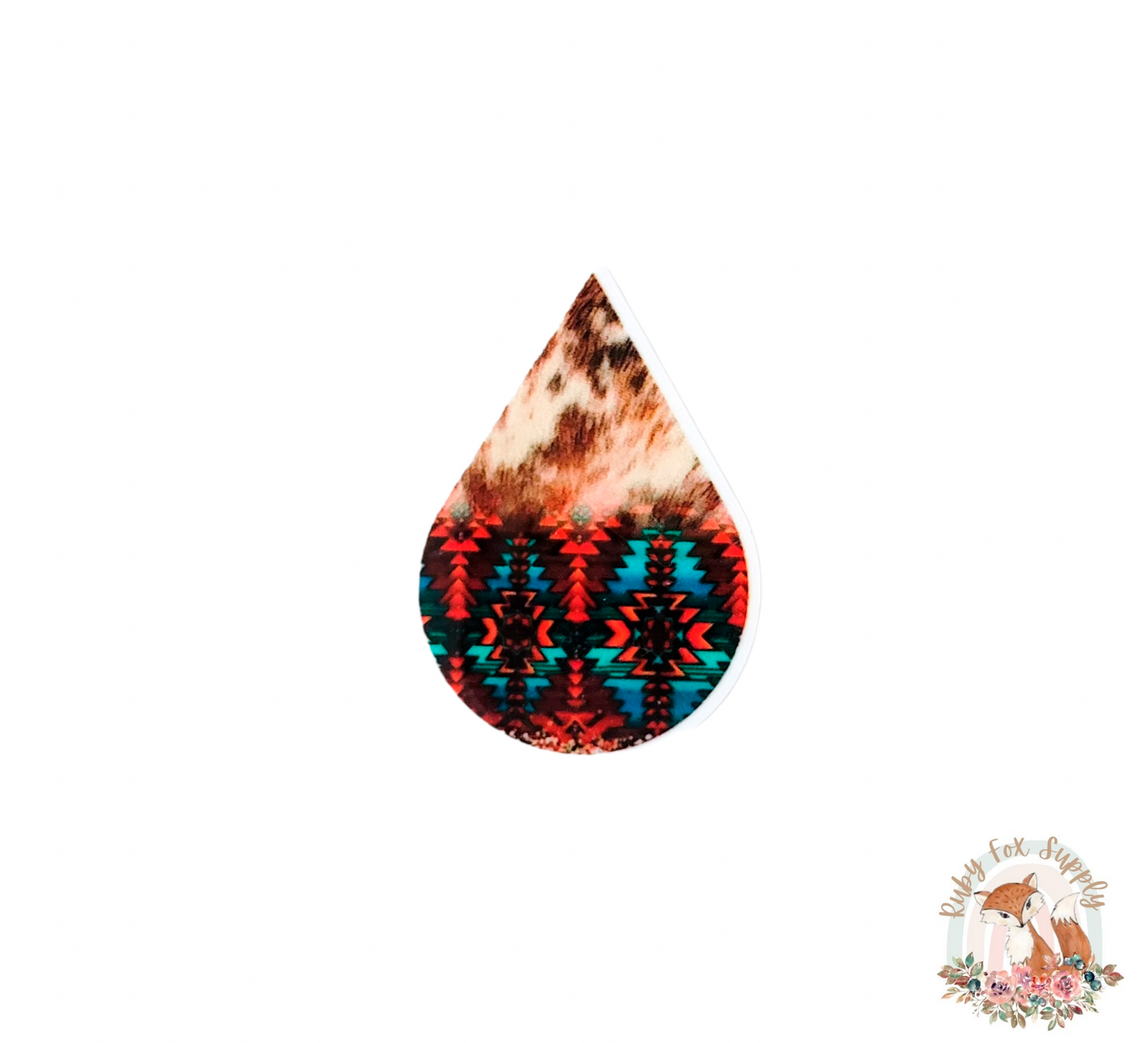 Western Fur Pattern Resin Earrings