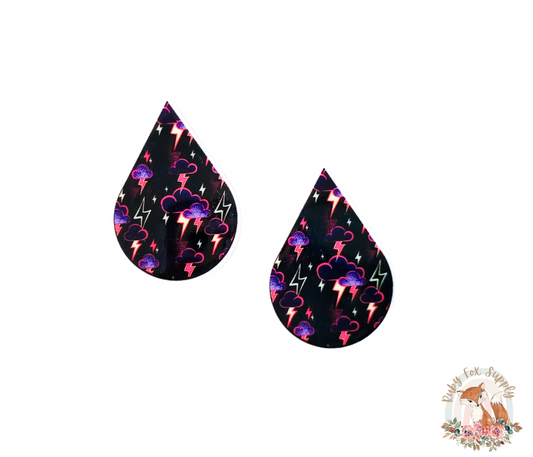 Lightening Resin Earrings