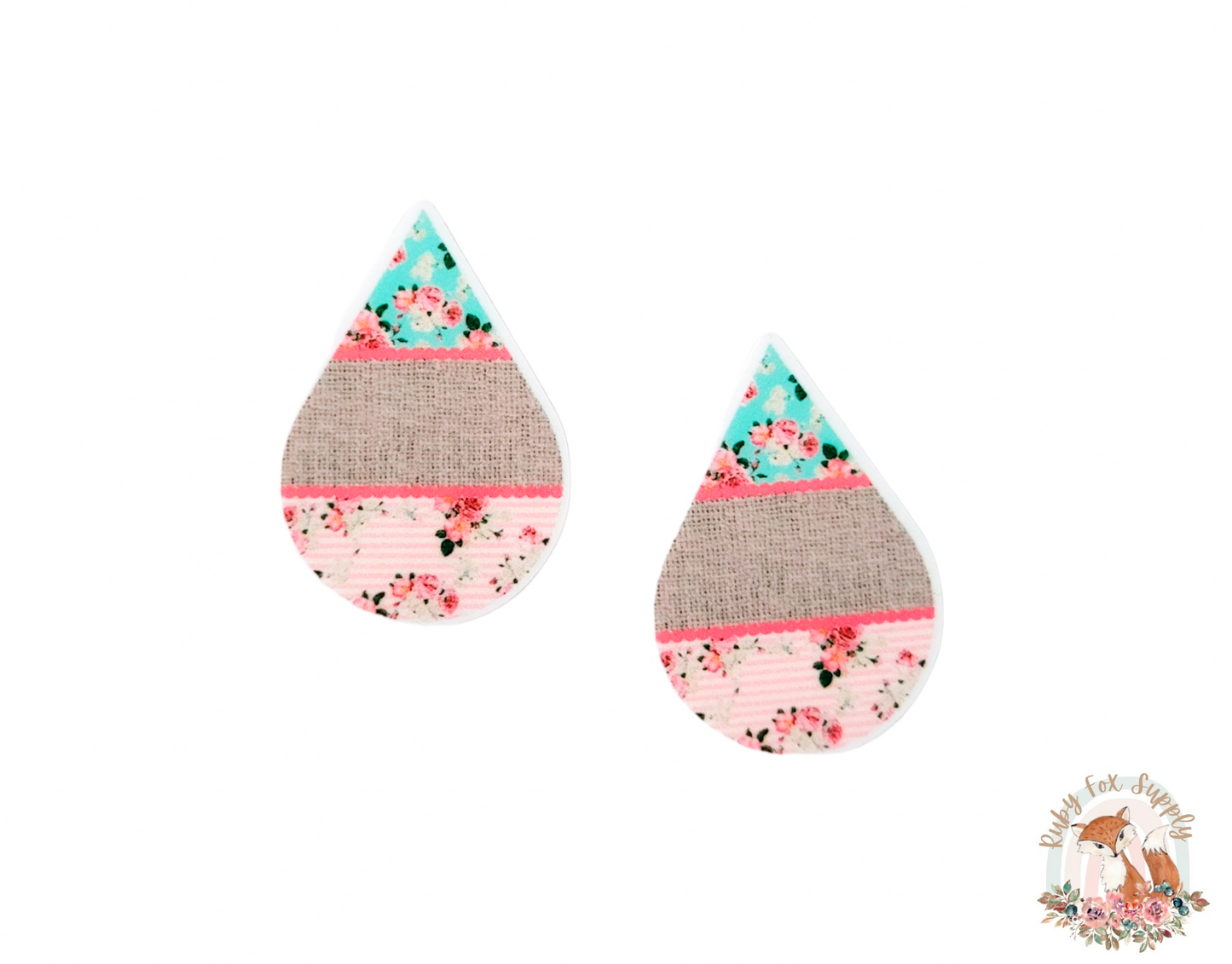 Spring Floral Resin Earrings