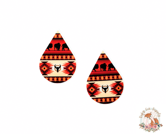 Tribal Resin Earrings