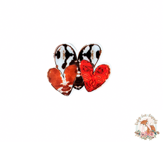 Western Hearts Resin