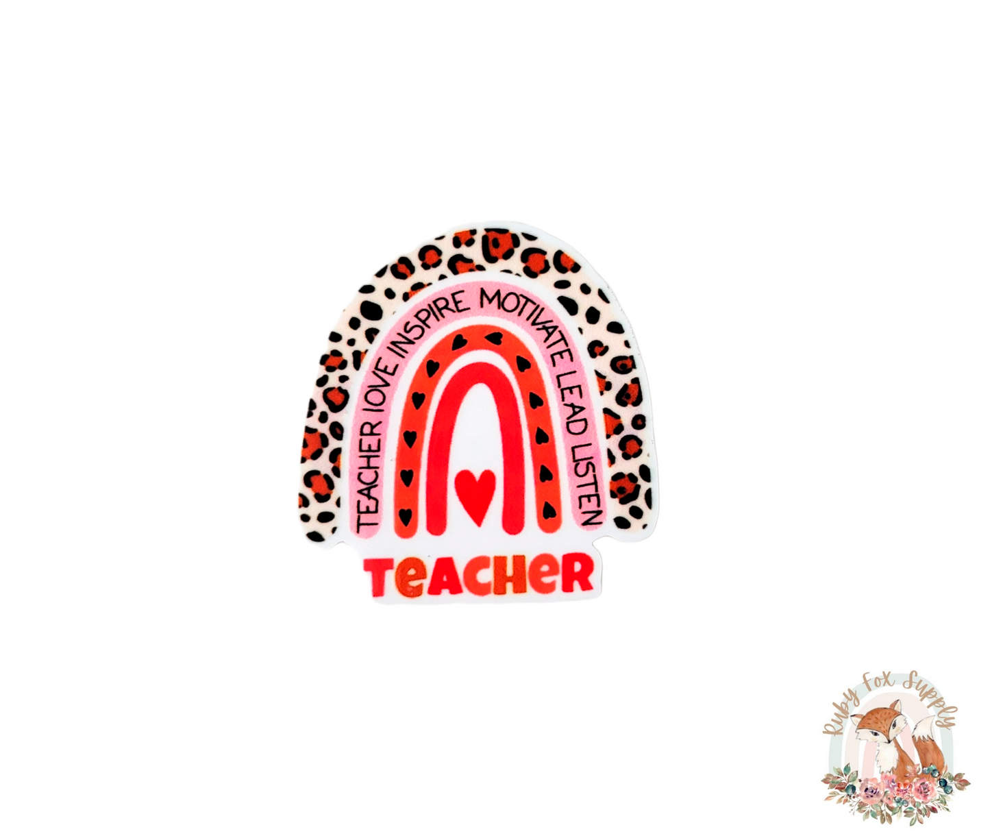 Teacher Rainbow Resin