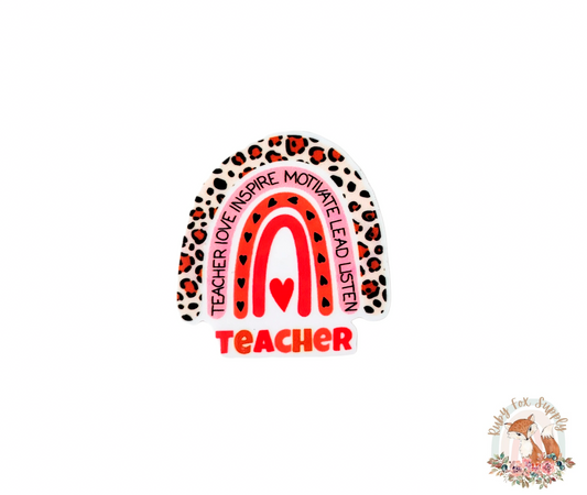 Teacher Rainbow Resin