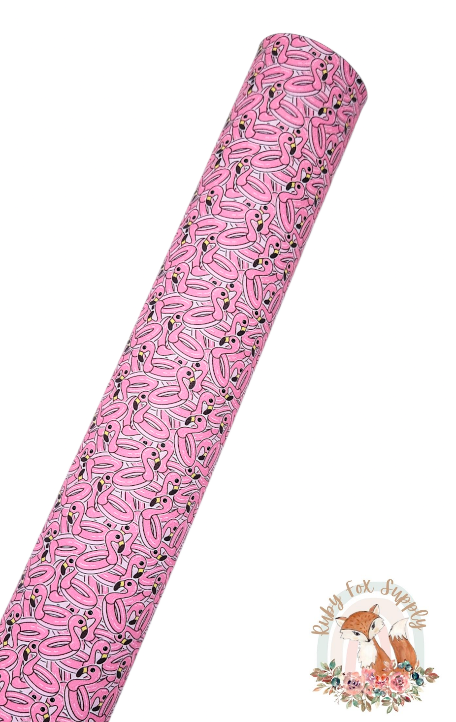 Flamingo Float 9x12 faux leather sheet