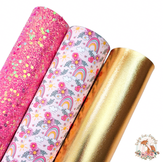 Rainbows and Flowers Set