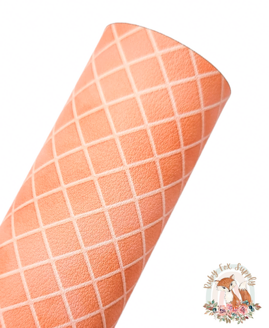 Waffle Cone 9x12 faux leather sheet