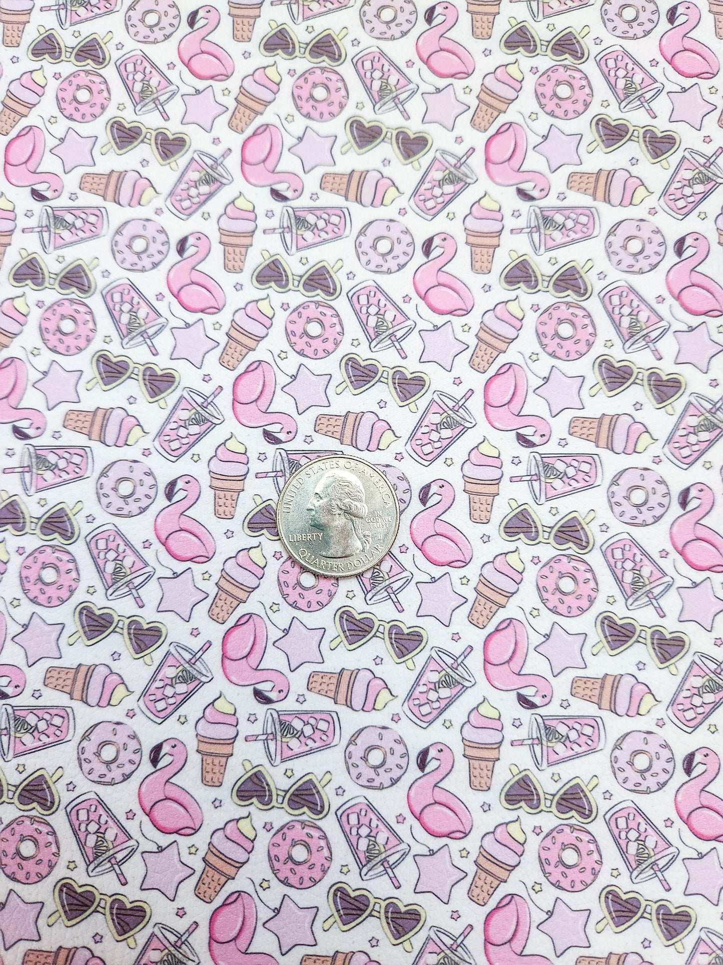 Purple Pink Pool Icons 9x12 faux leather sheet