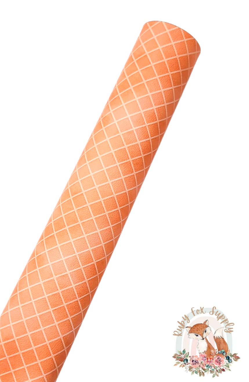 Waffle Cone 9x12 faux leather sheet