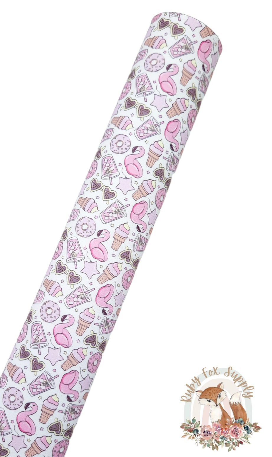 Purple Pink Pool Icons 9x12 faux leather sheet