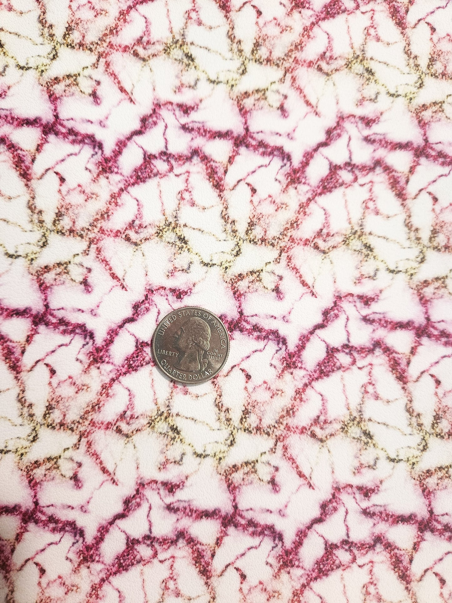 Pink Gold Sugar Marble 9x12 faux leather sheet