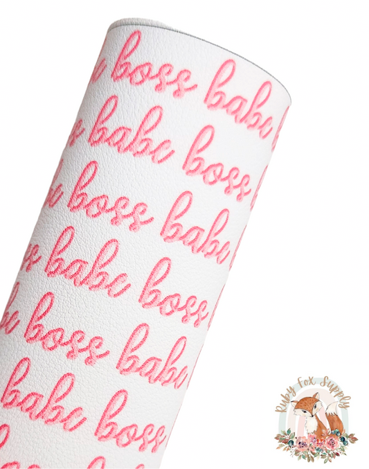Boss Babe 9x12 faux leather sheet