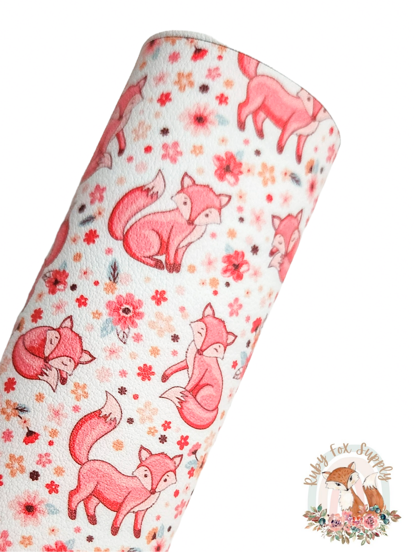 Fox 9x12 faux leather sheet
