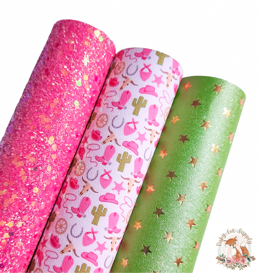 Small Pink Western Icons Set