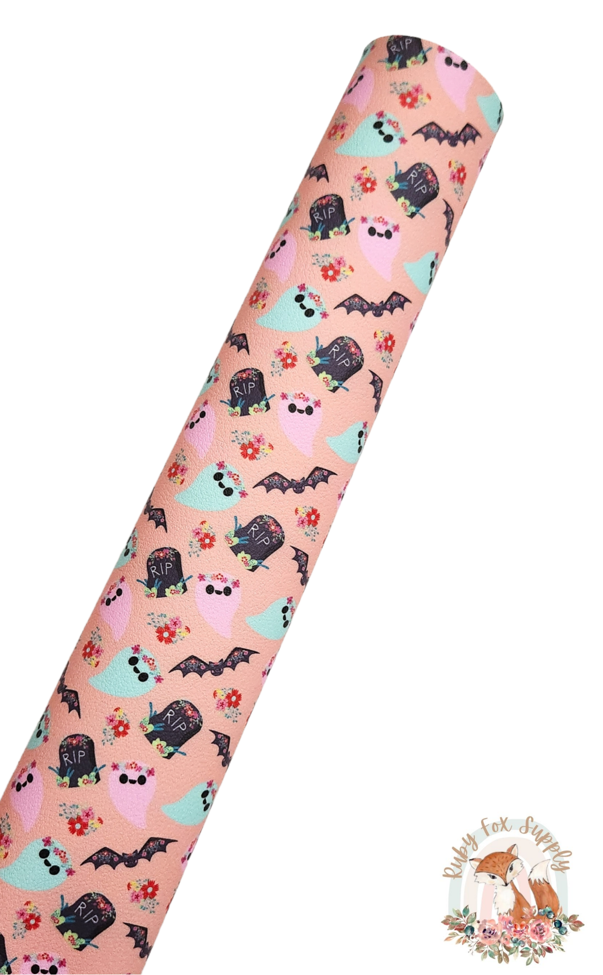 RIP Ghosts 9x12 faux leather sheet