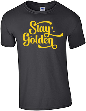 Stay Golden Black T-Shirt