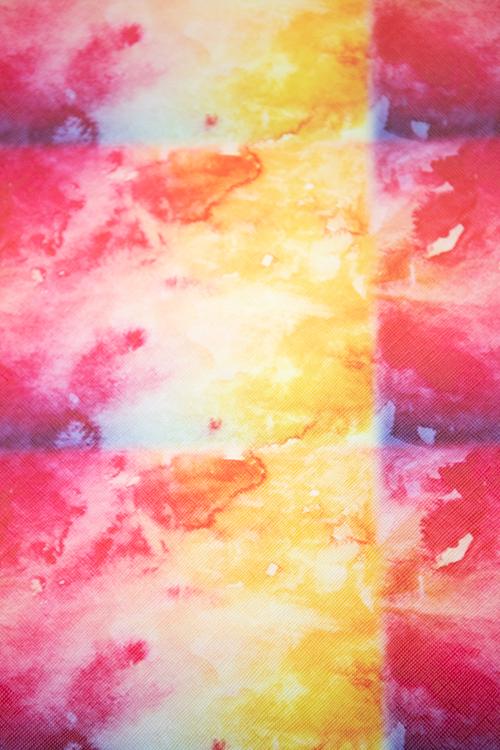 Tie Dye Red 9x12 faux leather sheet