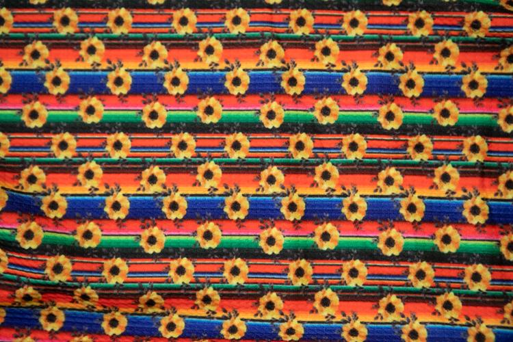 Sunflower Serape Bullet Fabric Strip