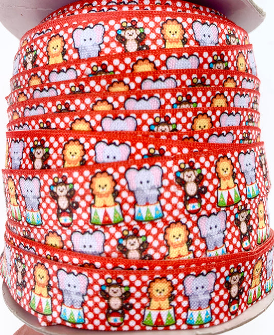 Circus Animals Fold Over Elastic