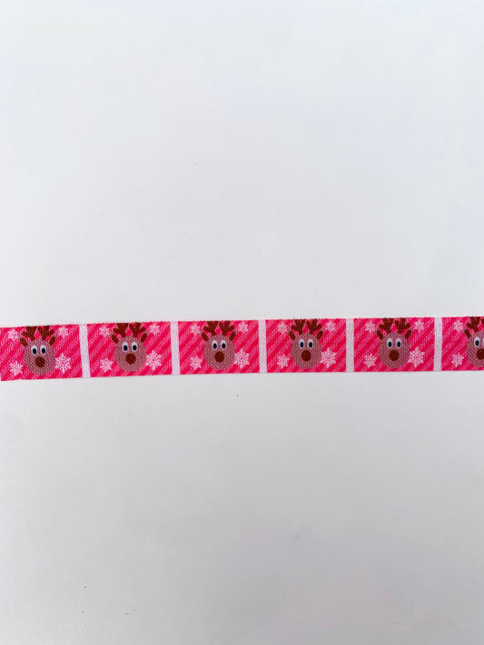 Reindeer Fold Over Elastic