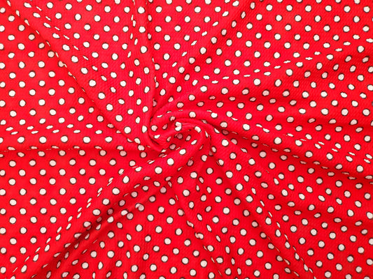 Red Dot Bullet Fabric Strip