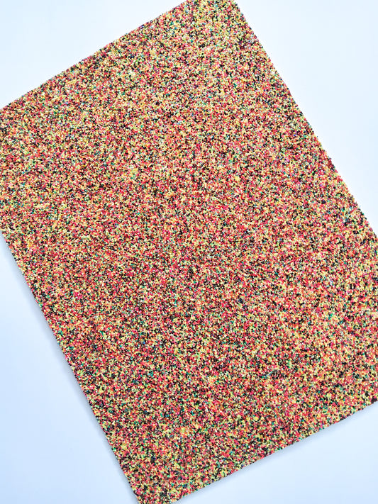 Halloween Chunky Glitter 9x12 faux leather sheet
