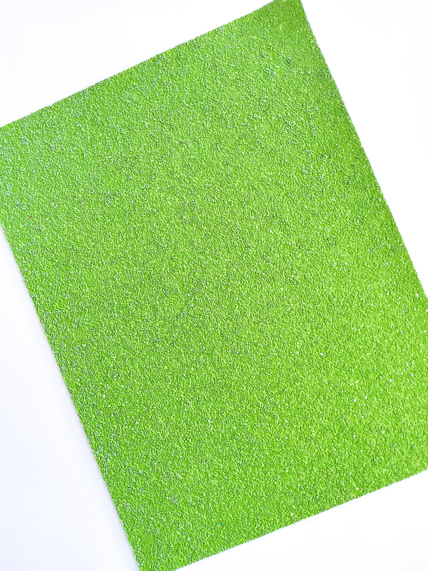 Margarita Lime Chunky Glitter 9x12 faux leather sheet